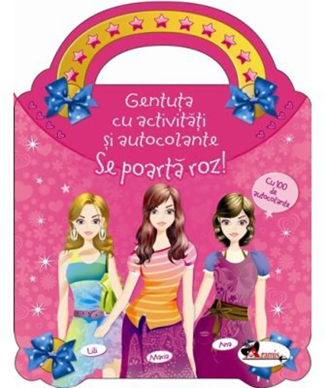 Se poarta roz. Gentuta cu activitati si autocolante