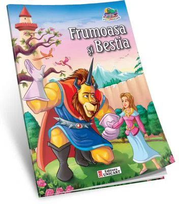 Frumoasa si Bestia-Carte de colorat A5 ilustrata