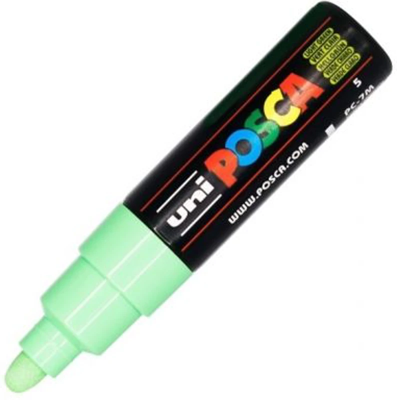 Marker UNI PC-7M 4. 5-5. 5 mm, verde deschis, Posca (M1104)