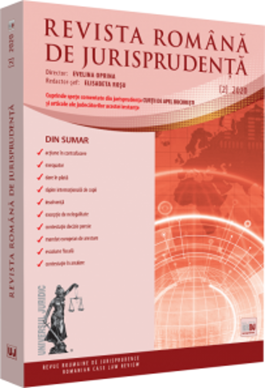 Revista romana de jurisprudenta nr. 2/2020