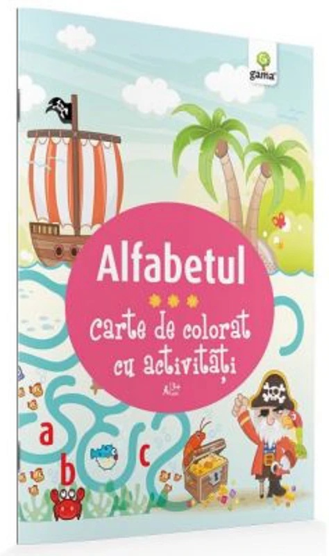 Carte de colorat cu activitati. Alfabetul