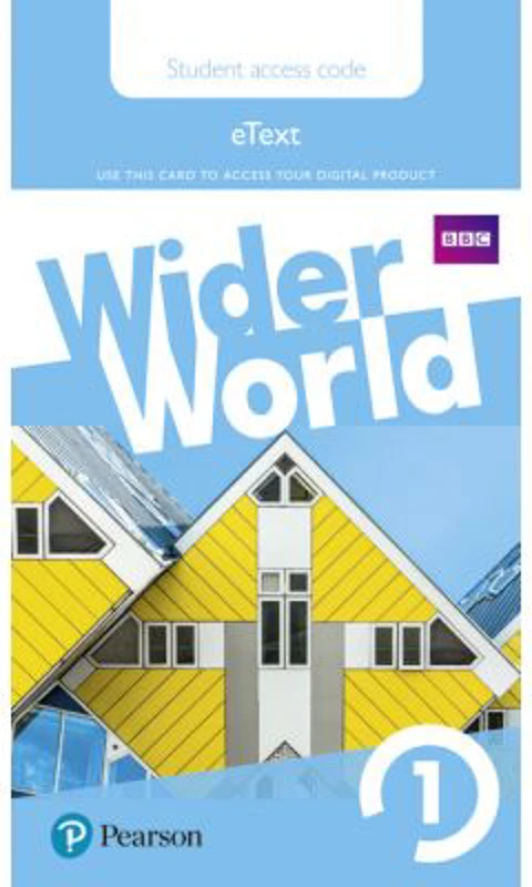 Wider World Level 1 Students' eText Access Card