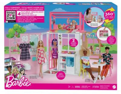 Set casa cu 4 camere Barbie