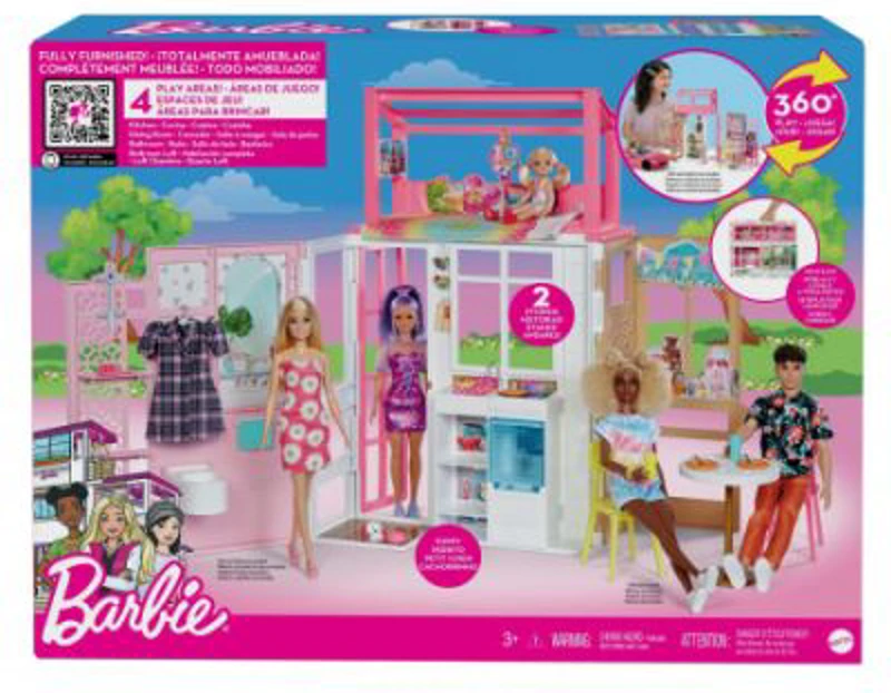 Set casa cu 4 camere Barbie