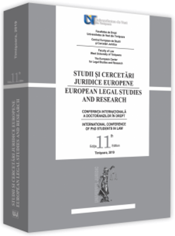 Conferinta internationala a doctoranzilor in drept. Studii si cercetari juridice europene	- Lucian Bercea