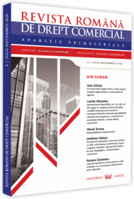 Revista romana de drept comercial nr. 3/2020 - Stanciu D. Carpenaru