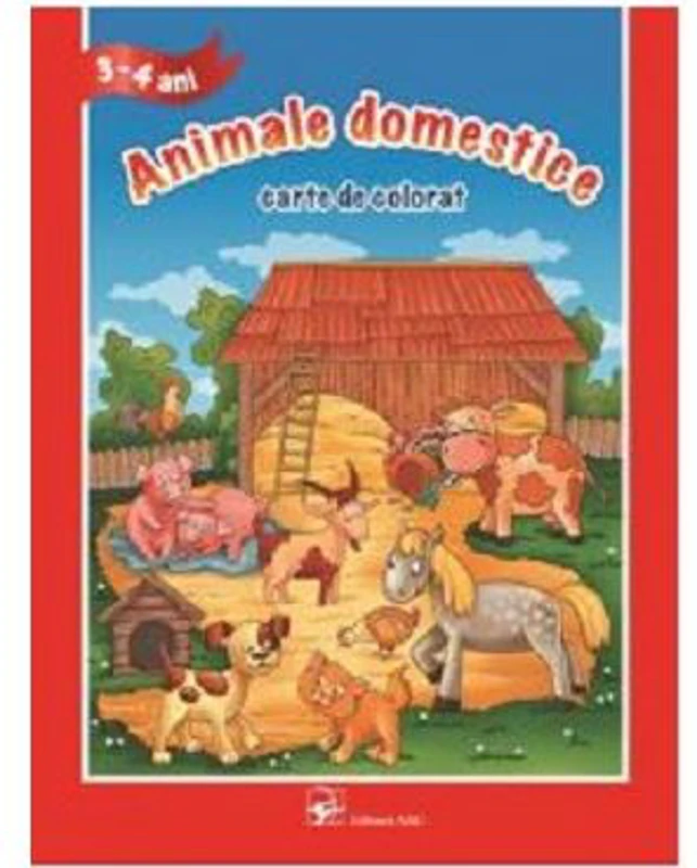 Animale domestice. Carte de colorat