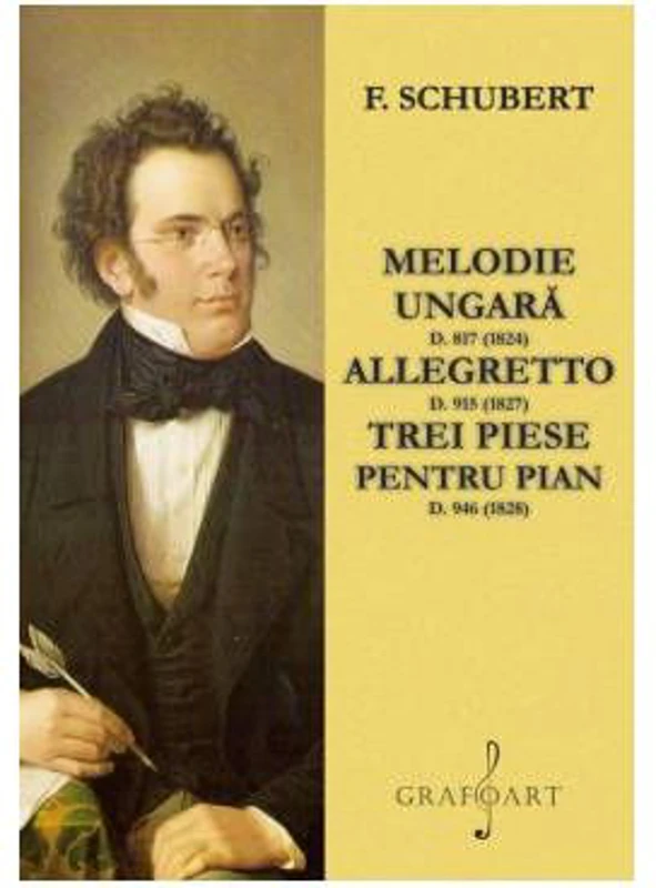 Melodie ungara, allegretto, trei piese pentru pian - Franz Schubert