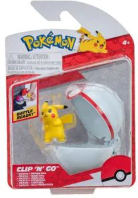 Figurine Clip N Go, Pikachu #2 & Premier Ball