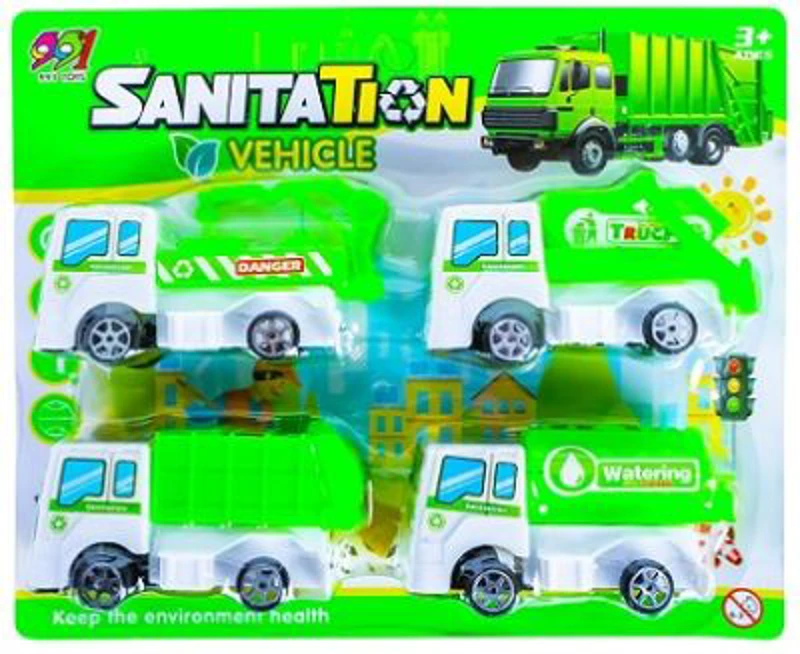 Masinute salubrizare, 4 buc. / set