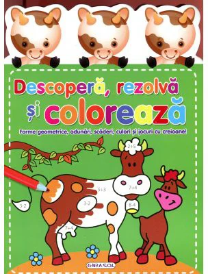 Descopera, rezolva si coloreaza. Verde