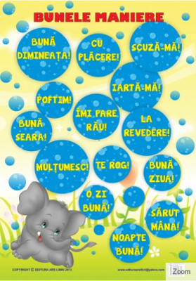 Bunele Maniere Plansa educationala