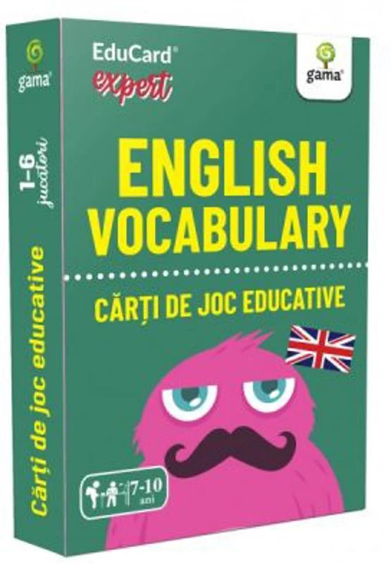 English Vocabulary. EduCard expert. Carti de joc educative