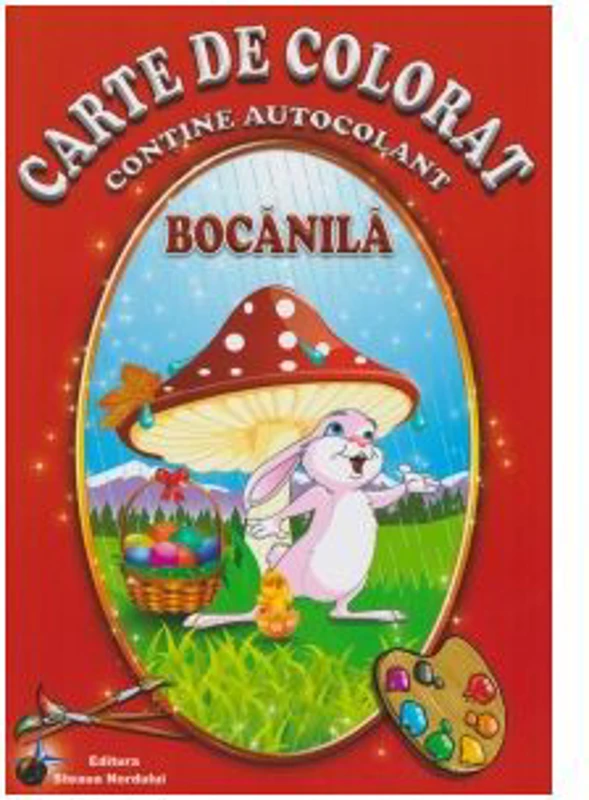 Carte de colorat. Bocanila. Contine autocolant
