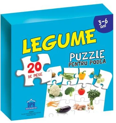 Legume. Puzzle pentru podea. 3-6 ani
