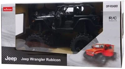 Masina cu telecomanda Jeep Wrangler JL negru scara 1: 14, Rastar