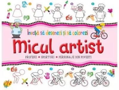 Micul artist. Invata sa desenezi si sa colorezi (roz)