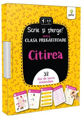 Citirea. Prescolari si clasa pregatitoare. Scrie si sterge!