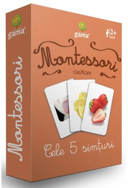 Carti de joc Montessori. Cele 5 simturi