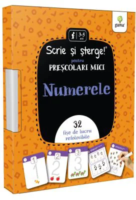 Numerele. Prescolari mici. Scrie si sterge!