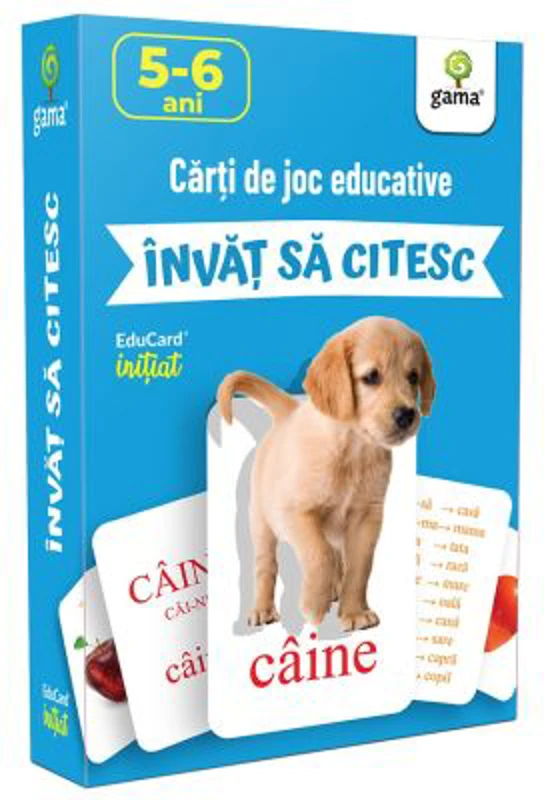 Invat sa citesc. EduCard initiat. Carti de joc educative