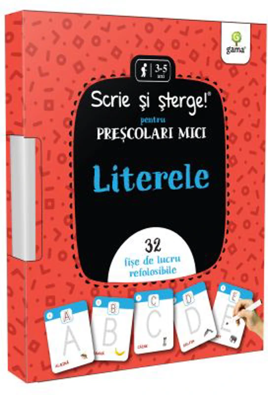 Literele. Prescolari mici. Scrie si sterge!