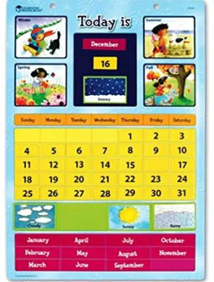 Magnetic Learning Calendar
