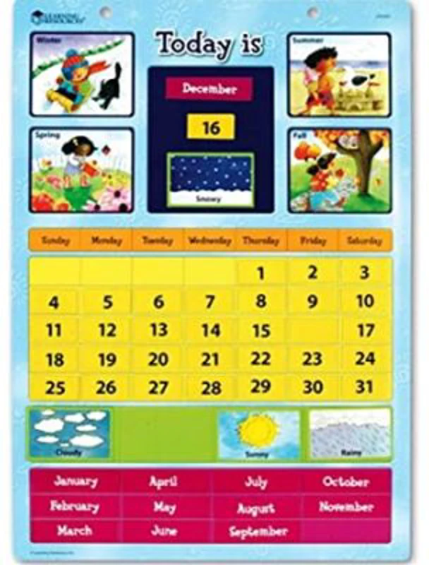 Magnetic Learning Calendar