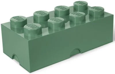 Cutie depozitare LEGO 2x4 verde masliniu 40041747