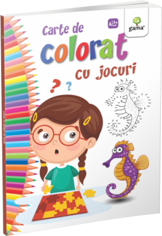 Carte de colorat cu jocuri