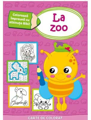 Coloreaza impreuna cu albinuta Bibi! La zoo