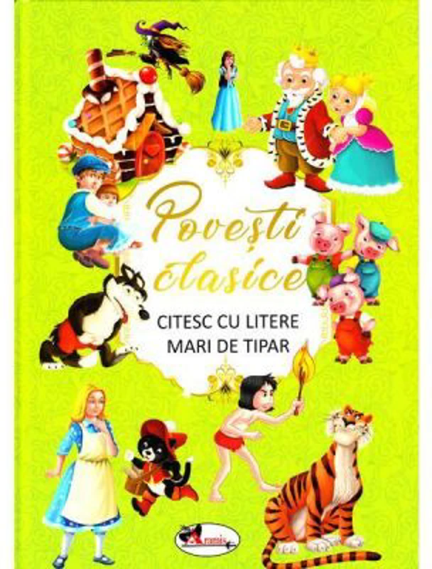 Povesti clasice. Citesc cu litere mari de tipar