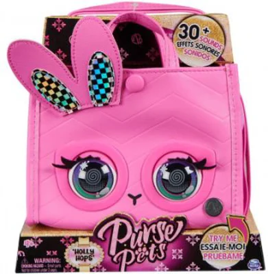 Purse Pets Gentuta Tote interactiva Holly Hops, Spin Master