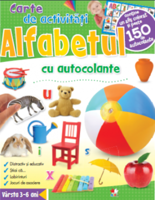 Alfabetul. Carte de activitati cu autocolante