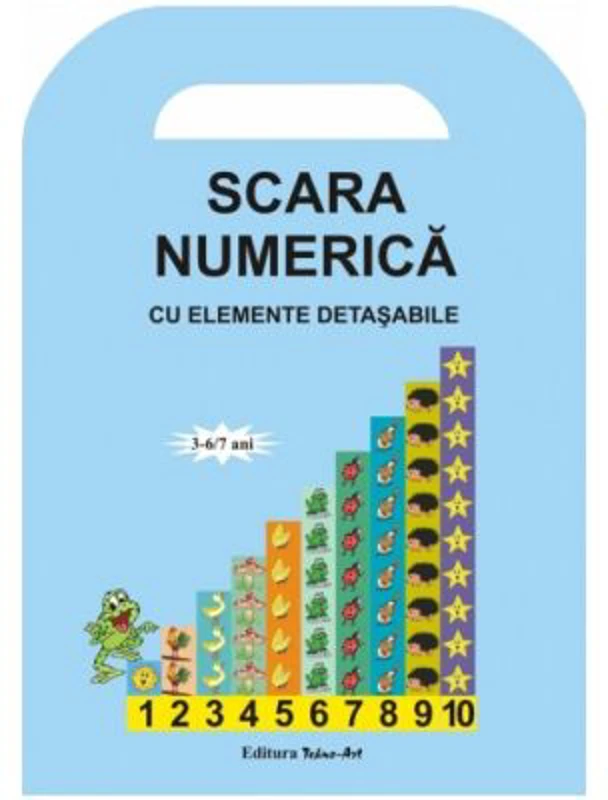 Scara numerica, cu elemente detasabile - Set jetoane