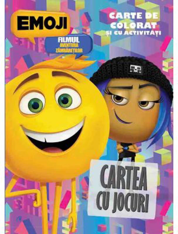 Emoji - cartea cu jocuri. Carte de colorat si cu activitati
