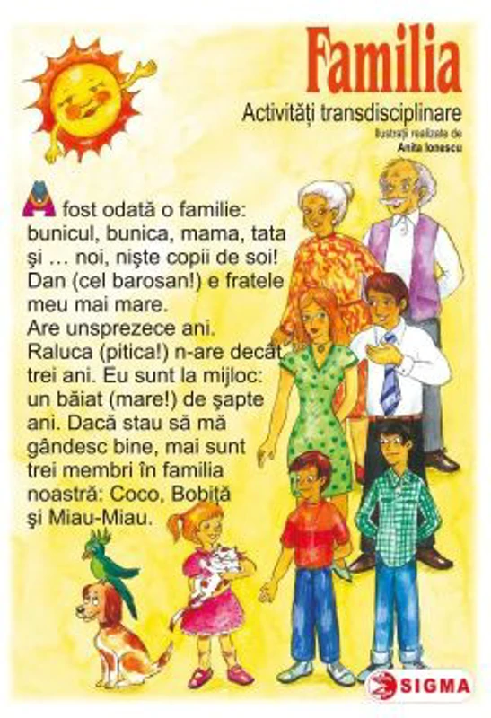 Familia. Carte uriasa. Activitati transdisciplinare