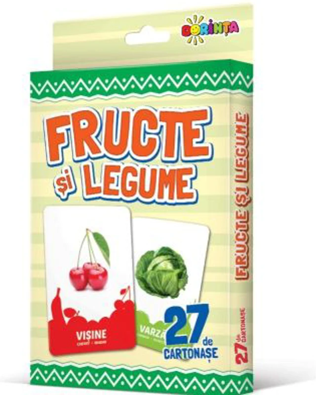 27 de cartonase. Fructe si legume