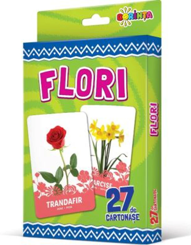 27 de cartonase. Flori