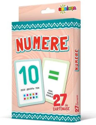 27 de cartonase. Numere
