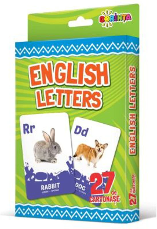27 de cartonase. English letters