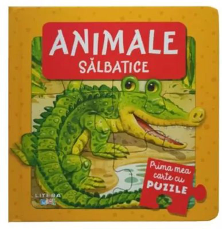 Prima mea carte cu puzzle. Animale salbatice