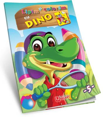 Lipim si coloram cu Dino