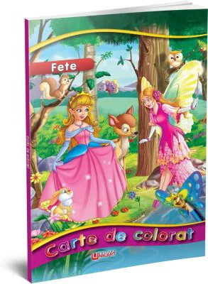 Carte De Colorat A4. Fete