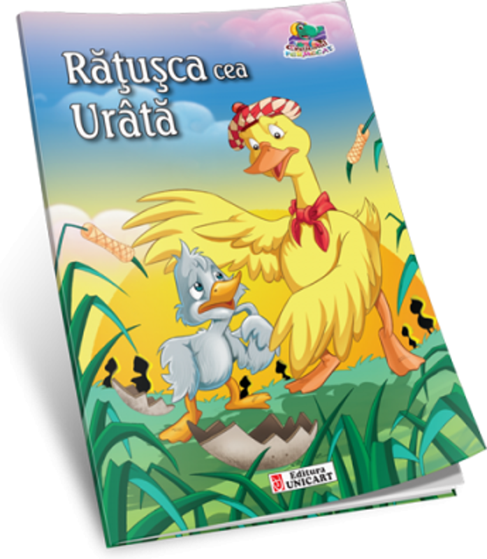 Ratusca cea urata. Carte de colorat A5 ilustrata