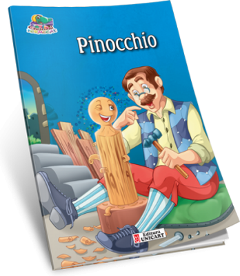Pinocchio. Carte de colorat A5 ilustrata
