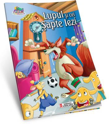 Lupul si cei sapte iezi-Carte de colorat A5 ilustrata
