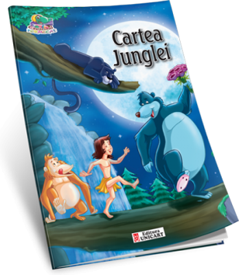 Cartea junglei. Carte de colorat A5 ilustrata