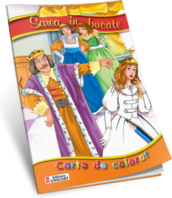 Sarea in bucate. Carte de colorat A5 ilustrata