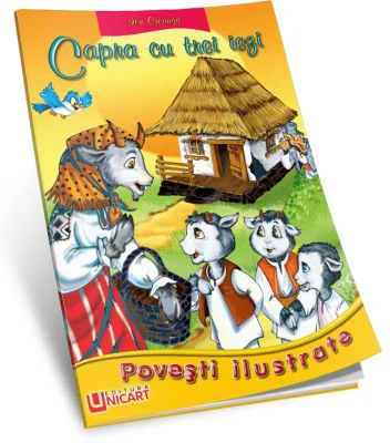 Capra cu trei iezi. Povesti ilustrate A4